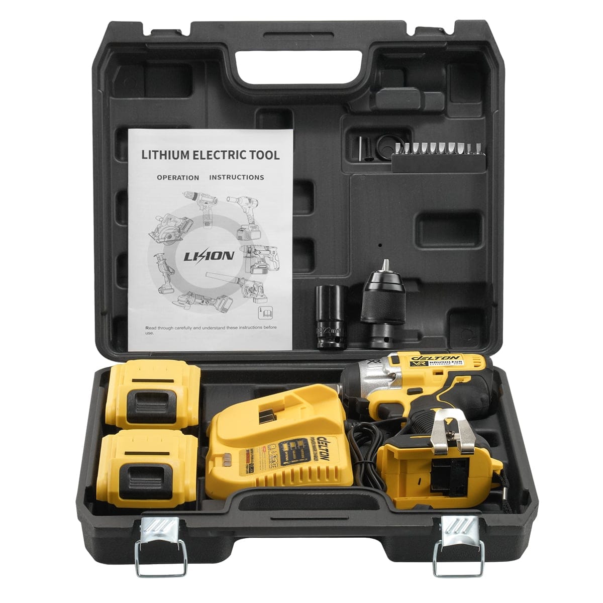 บล็อกกระแทกไร้สาย (เฉพาะเครื่องเปล่า) DELTON รุ่น CWT-991 VR-SERIES 20V_8